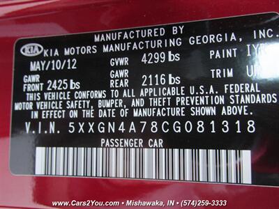 2012 Kia Optima EX   - Photo 34 - Mishawaka, IN 46545