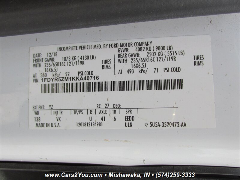 2019 Ford Transit 250 - Photo 22 - Mishawaka, IN 46545
