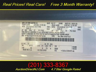 2017 Ford Transit T-350 T350 LWB 15 Passenger XL   - Photo 37 - Jersey City, NJ 07307