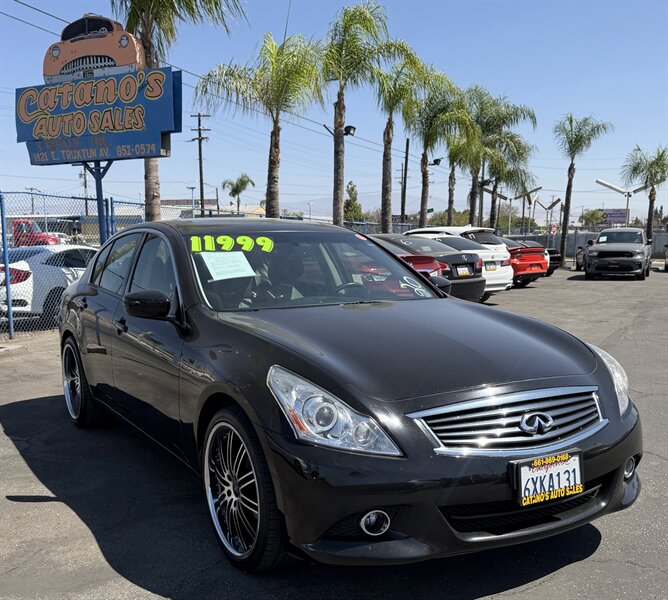 Black Obsidian 2012 INFINITI G37 Sedan Rear-Wheel Drive Automatic