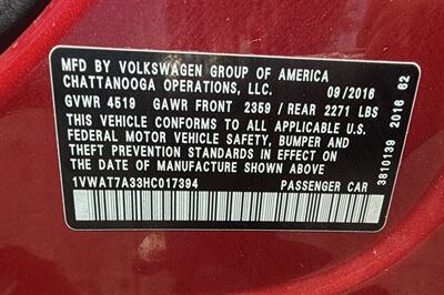 2017 Volkswagen Passat 1.8T S - Photo 8 - Bakersfield, CA 93305