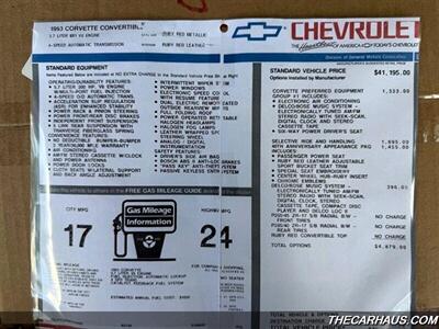 1993 Chevrolet Corvette 40th Anniversary   - Photo 34 - Roselle, IL 60172
