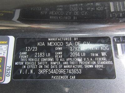 2024 Kia Forte GT SPORT,LEATHER,SUNROOF,RVC,SILVER CERTIFIED - Photo 39 - Haddon Twp, NJ 08107