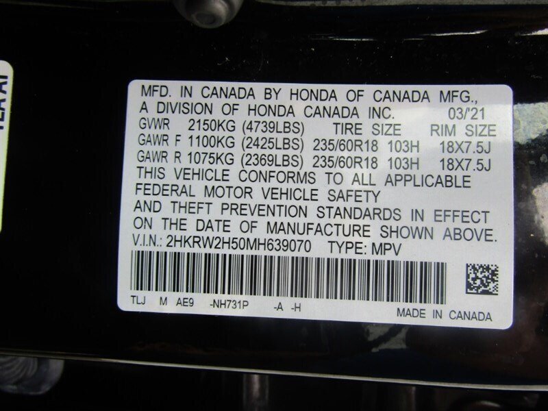 2021 Honda CR-V EX,AWD,TECH PKG,CONV PKG,RVC,SILVER CERTIFIED - Photo 38 - Haddon Twp, NJ 08107