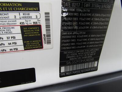 2017 Land Rover Range Rover AWD,NAV,PREM ADVANCED PKG, RVC,SILVER CERTIFIED   - Photo 79 - Haddon Twp, NJ 08107