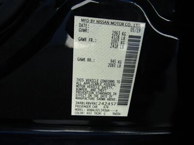 2019 Nissan Altima 2.5 S,CONV PKG,RVC,BLUETOOTH,SILVER CERTIFIED   - Photo 37 - Haddon Twp, NJ 08107