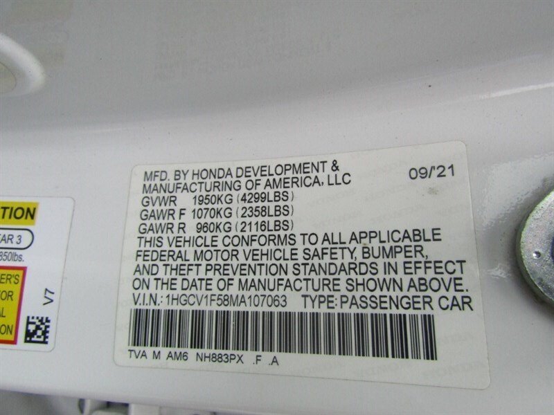2021 Honda Accord EX-L,AWD,TECH PKG,COMFORT PKG,RVC,SILVER CERTIFIED - Photo 38 - Haddon Twp, NJ 08107