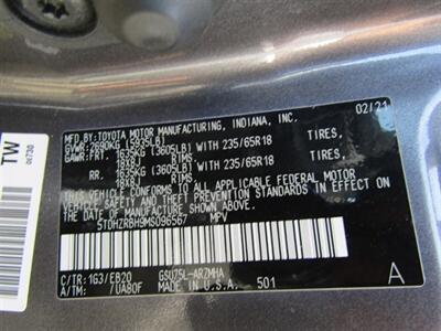 2021 Toyota Highlander XLE,NAV,DR ASST.PAG,TECH PKG,HUD,SILVER CERTIFIED - Photo 42 - Haddon Twp, NJ 08107