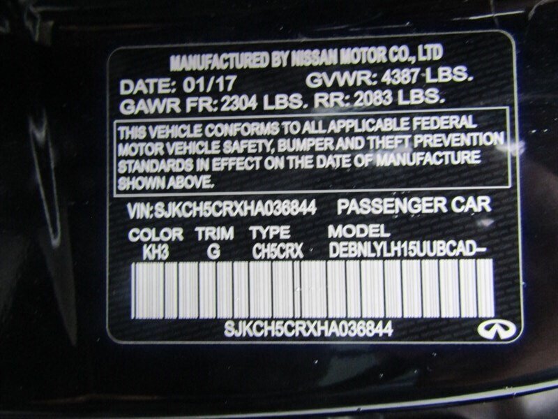 2017 INFINITI QX30 AWD,PREM ,NAV,TECH PKG,CONV PKG,SILVER CERTIFIED - Photo 39 - Haddon Twp, NJ 08107