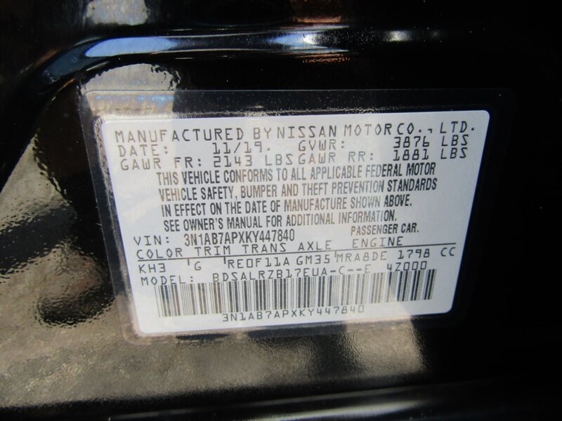 2019 Nissan Sentra SR,PREM,NAV,TECH PKG,CONV ,CERTIFIED - Photo 28 - Haddon Twp, NJ 08107