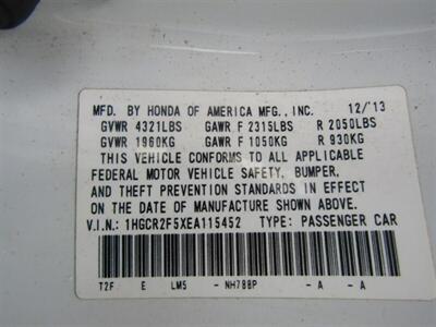 2014 Honda Accord SPORT,CONV PKG,RVC,PWR PKG,SILVER CERTIFIED   - Photo 36 - Haddon Twp, NJ 08107