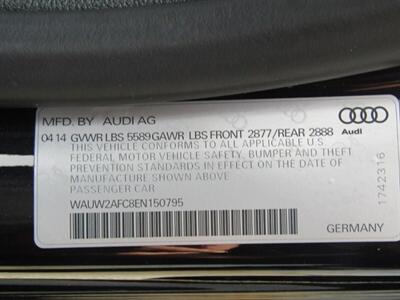 2014 Audi RS7 AWD,SPORT OKG,NAV,CONV PKG,RVC,SILVER CERTIFIED - Photo 41 - Haddon Twp, NJ 08107