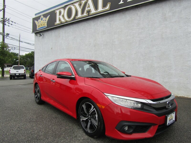 Red 2016 Honda Civic Sedan Front-Wheel Drive Automatic