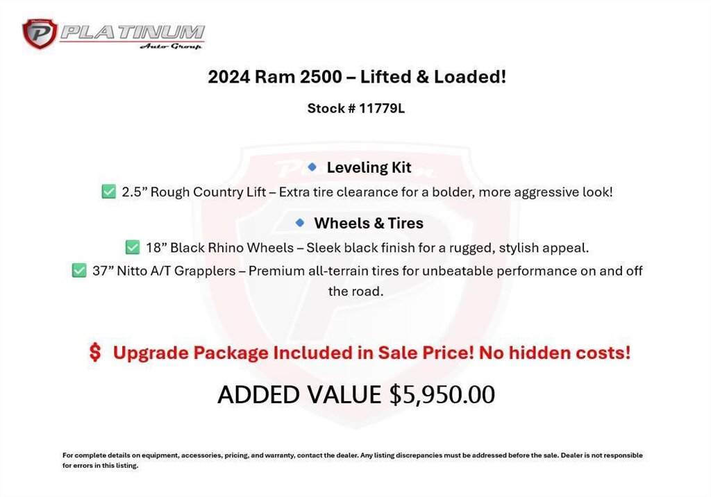 2024 RAM 2500 Big Horn  Custom Lifted Diesel 4x4 - Photo 2 - Victorville, CA 92392