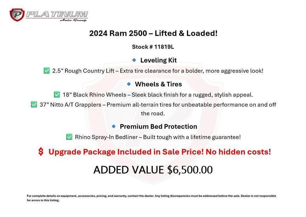 2024 RAM 2500 Laramie  Custom Lifted Diesel 4x4 - Photo 37 - Victorville, CA 92392