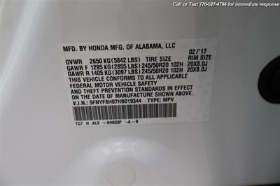 2017 Honda Pilot Elite   - Photo 39 - Roswell, GA 30075