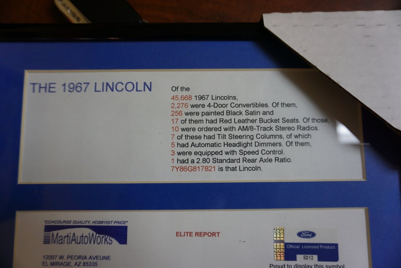 1967 Lincoln Continental Convertible   - Photo 36 - Naples, FL 34104