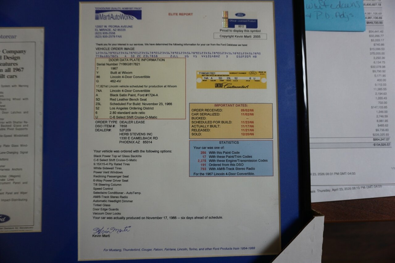 1967 Lincoln Continental Convertible   - Photo 33 - Naples, FL 34104