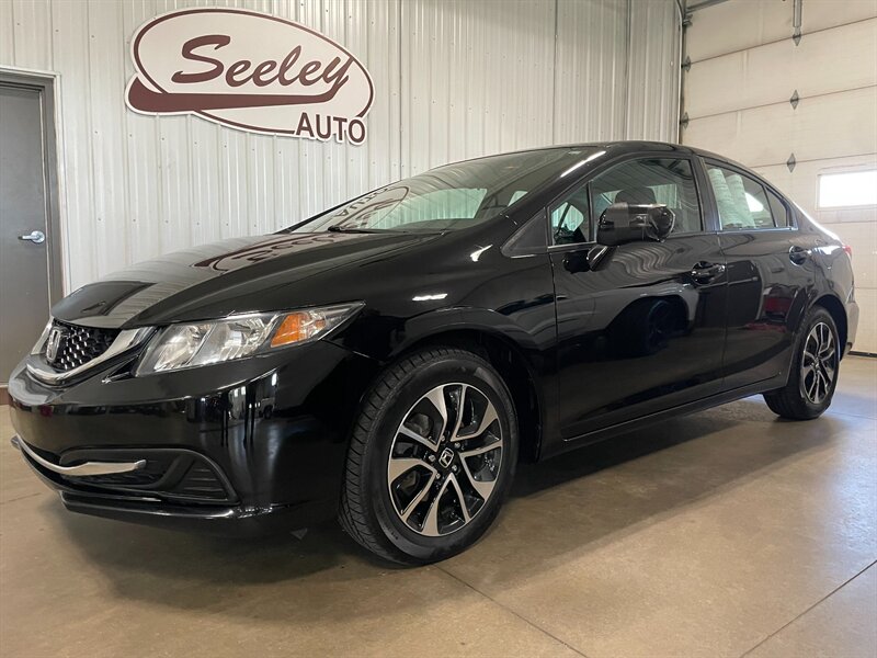 Crystal Black Pearl 2014 Honda Civic Sedan Front-Wheel Drive Automatic