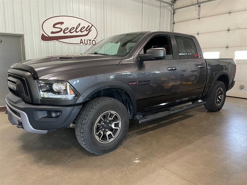 Gray (Granite Crystal Metallic Clear Coat) 2016 RAM 1500 Rebel Crew Cab 4WD Pickup Truck Four-Wheel Drive Automatic
