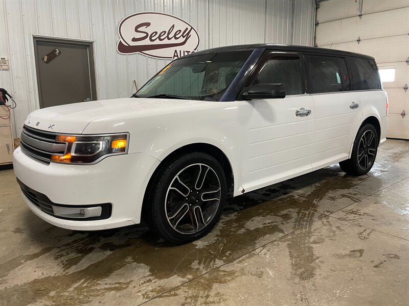 White Platinum Metallic Tri-Coat 2015 Ford Flex SUV / Crossover All-Wheel Drive Automatic