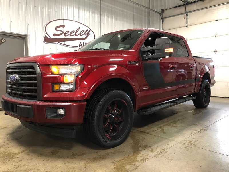 Red (Burgundy) 2017 Ford F-150 Pickup Truck Four-Wheel Drive Automatic