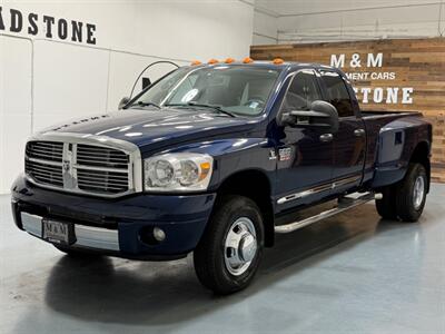 2008 Dodge Ram 3500 Laramie 4x4 / 6.7L CUMMINS / 6 SPEED / ONLY 98K Mi  / LEATHER / SUNROOF /  LOCAL RUST FREE Truck