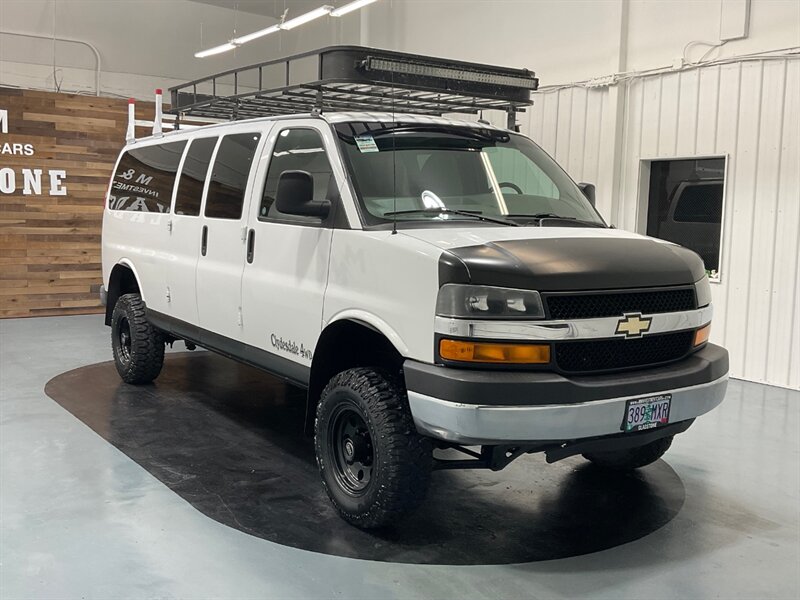 2012 Chevrolet Express LT 3500 Extended Passenger 4X4 / 6.0L V8 / LIFTED  / FOUR WHEEL DRIVE - Photo 2 - Gladstone, OR 97027