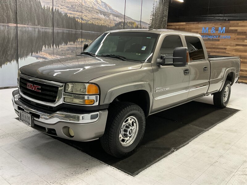 2006 GMC Sierra 2500 SLT Crew Cab 4X4 / 6.6L DIESEL  DURAMAX /LBZ MOTOR  / Leather & Heated Seats / LONG BED - Photo 1 - Gladstone, OR 97027