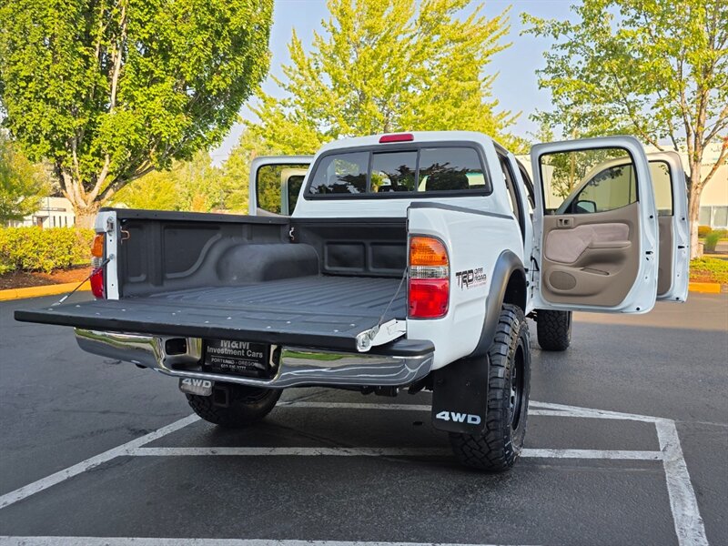 2002 Toyota Tacoma DOUBLE CAB 4X4 TRD / LIFTED / TIMING BELT DONE / NEW WHEELS + TIRES / REAR DIFF LOCK / TOP SHAPE - Photo 30 - Portland, OR 97217