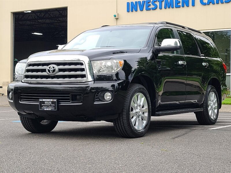 2014 Toyota Sequoia PLATINUM / 4X4 / DVD / NAV / CAM / 1-OWNER / 3RD ...