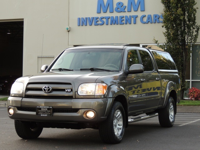 2006 Toyota Tundra Limited Double Cab / 4X4 /Matching Canopy/1-Owner