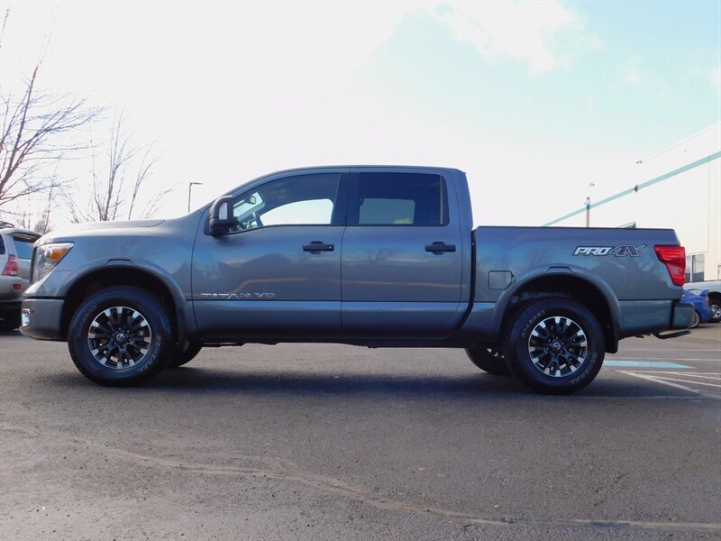 2018 Nissan Titan PRO-4X CREW CAB / V8 5.6 Liter / Leather / Navigation / FULLY LOADED / 1-OWNER / FULL FACTORY WARRANTY - Photo 3 - Portland, OR 97217