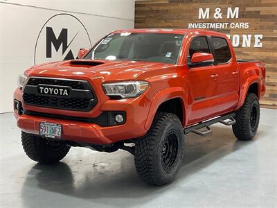 2017 Toyota Tacoma TRD Sport 4X4 / V6 / LIFT w. NEW WHEELS & TIRES  /Sunroof / Heated Seats ./ Blind Spot Alert / Navigation & Backup Camera / ZERO RUST Truck
