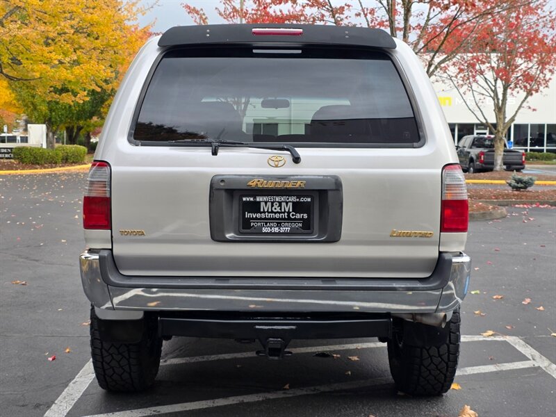 1998 Toyota 4Runner Limited 4X4 / V6 3.4 L / LIFTED / REAR DIFF LOCK / TIMING BELT DONE / SUN ROOF / LEATHER / NEW TIRES / ZERO RUST - Photo 5 - Portland, OR 97217