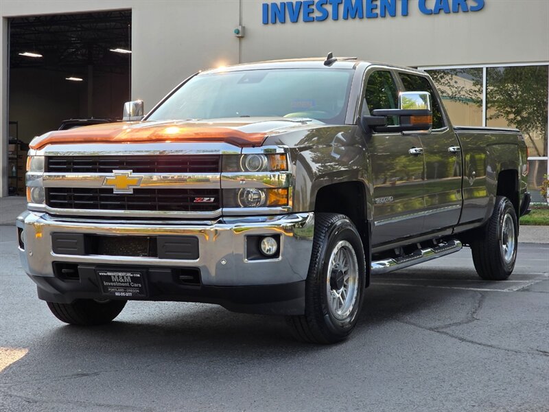 2015 Chevrolet Silverado 3500 LTZ 4X4 LONG BED 6.6L DURAMAX DIESEL ALLISON 1-TON  / Z-71 4X4 / LEATHER / SUNROOF / FULLY LOADED