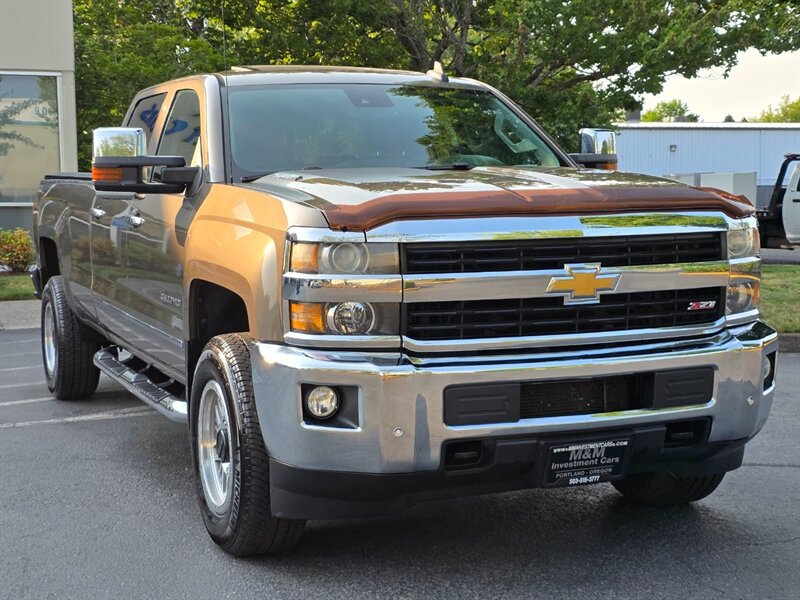 2015 Chevrolet Silverado 3500 LTZ 4X4 LONG BED 6.6L DURAMAX DIESEL ALLISON 1-TON  / Z-71 4X4 / LEATHER / SUNROOF / FULLY LOADED
