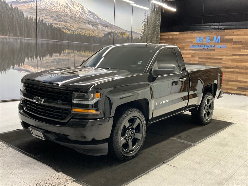 2018 Chevrolet Silverado 1500 LS Regular Cab 2Dr / 5.3L V8 / 1-OWNER / 51K MILES  / BLACK EDITION / Excel Cond - Photo 1 - Gladstone, OR 97027