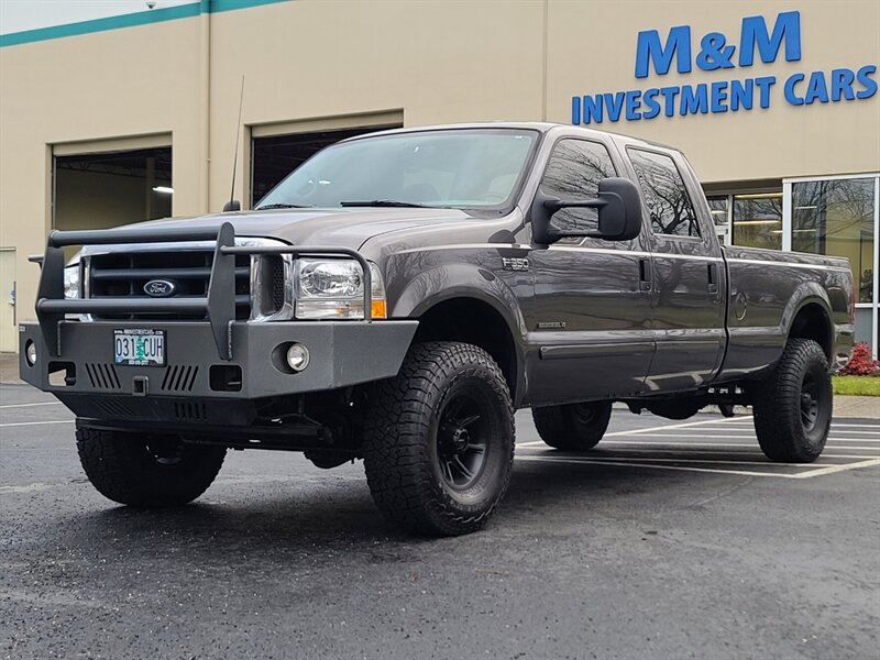 2002 Ford F-350 4X4 / CREW CAB / LONG BED / 7.3L DIESEL / LIFTED  / 1-TON / SUPER DUTY / POWERSTROKE / LOCAL / NO RUST / HD STEEL BUMPER !! - Photo 1 - Portland, OR 97217