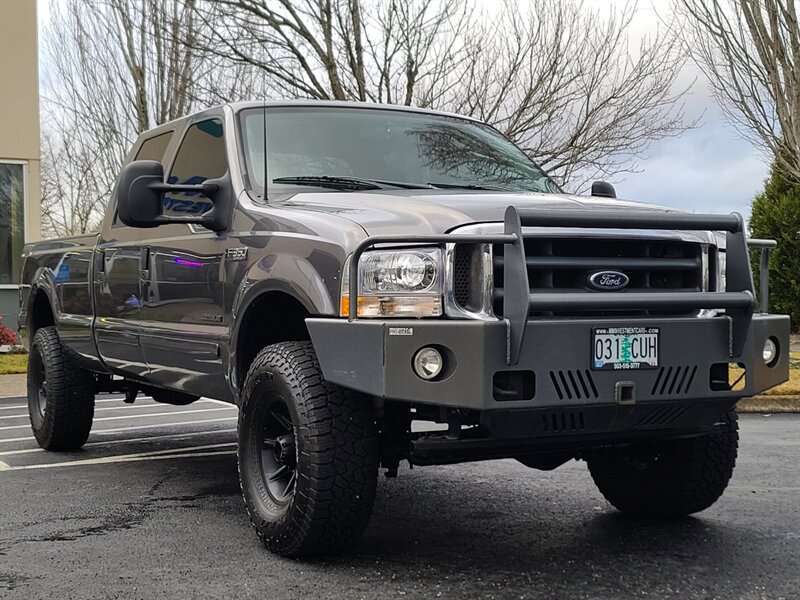 2002 Ford F-350 4X4 / CREW CAB / LONG BED / 7.3L DIESEL / LIFTED  / 1-TON / SUPER DUTY / POWERSTROKE / LOCAL / NO RUST / HD STEEL BUMPER !! - Photo 2 - Portland, OR 97217