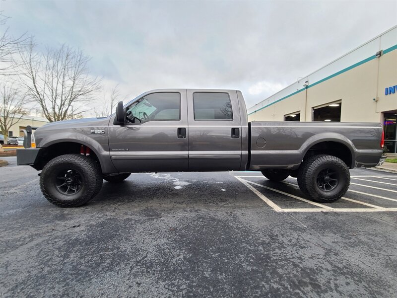 2002 Ford F-350 4X4 / CREW CAB / LONG BED / 7.3L DIESEL / LIFTED  / 1-TON / SUPER DUTY / POWERSTROKE / LOCAL / NO RUST / HD STEEL BUMPER !! - Photo 3 - Portland, OR 97217