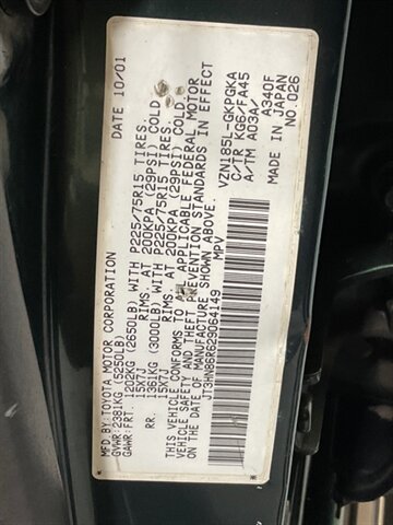 2002 Toyota 4Runner SR5 4X4 / 3.4L V6 / LIFTED /Sunroof / ZERO RUST / Sunroof / Luggage Rack / Towing Pkg / FRESH TIMING BELT SERVICE + WATER PUMP JUST DONE - Photo 43 - Gladstone, OR 97027