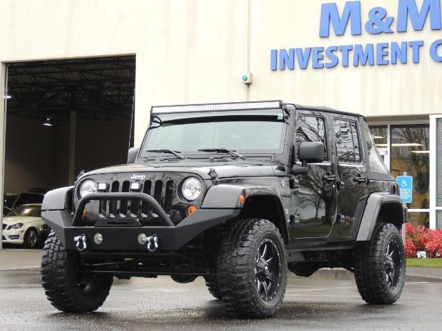2007 Jeep Wrangler Unlimited SAHARA / 4X4 / LIFTED / STEEL BUMPERS