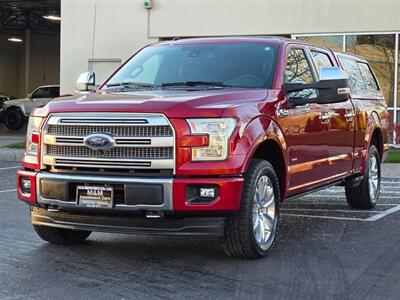 2017 Ford F-150 PLATINUM / 4X4 / PANORAMA ROOF / FULLY LOADED  / SUPERCREW CAB / RADAR CRUISE / BLIND SPOT / REAR DIFFERENTIAL LOCKER Truck