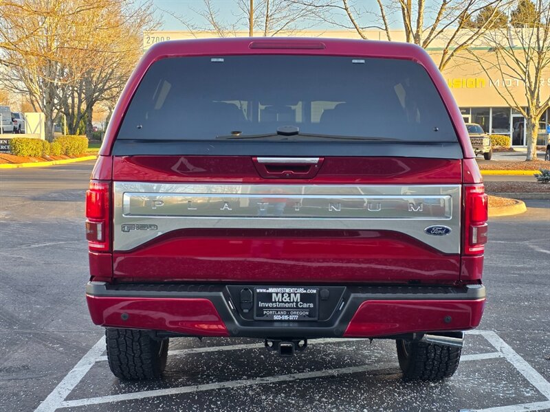 2017 Ford F-150 PLATINUM / 4X4 / PANORAMA ROOF / FULLY LOADED / SUPERCREW CAB / RADAR CRUISE / BLIND SPOT / REAR DIFFERENTIAL LOCKER - Photo 6 - Portland, OR 97217