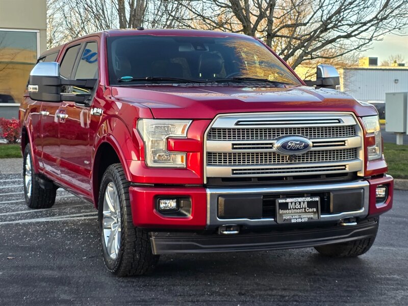 2017 Ford F-150 PLATINUM / 4X4 / PANORAMA ROOF / FULLY LOADED / SUPERCREW CAB / RADAR CRUISE / BLIND SPOT / REAR DIFFERENTIAL LOCKER - Photo 2 - Portland, OR 97217