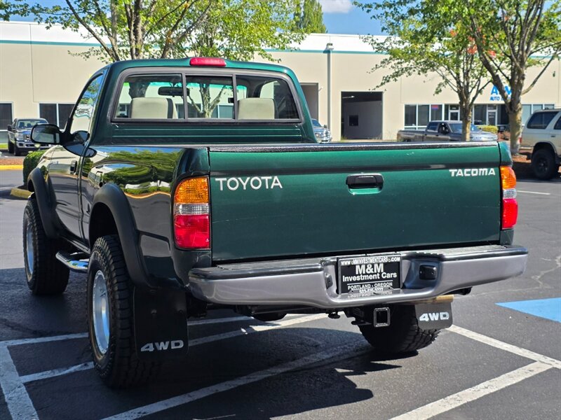 2002 Toyota Tacoma SINGLE CAB 4-CYL 2.7L / 4X4 / 5-SPEED / 1-OWNER / MANUAL TRANSMISSION / 169K MILES / NO RUST / IMMACULATE - Photo 7 - Portland, OR 97217