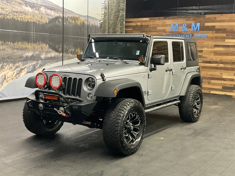 2014 Jeep Wrangler Unlimited Sport S 4X4 / Hard Top / LIFTED LIFTED  CUSTOM BUILT / WINCH / BUMPER / LIGHT BARS / BACKUP CAMERA / LIFTED w/ 35 " BF GOODRICH TIRES & FUEL WHEELS / SHARP & CLEAN - Photo 1 - Gladstone, OR 97027