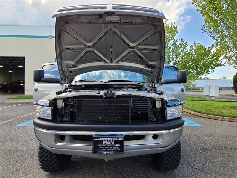 1999 Dodge Ram 2500 LONG BED 4X4 / 5.9L DIESEL / LIFTED / MANUAL  / Laramie / Leather / TOYO Mud Tires / CUMMINS / LOCAL / NO RUST / New Clutch - Photo 29 - Portland, OR 97217