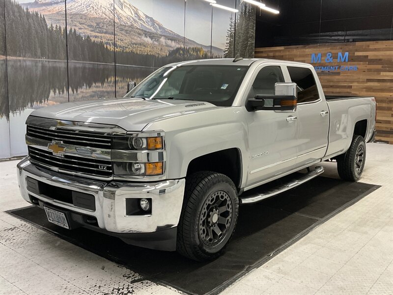 2015 Chevrolet Silverado 3500 LTZ Crew Cab 4X4 / 6.6L DIESEL / 1-OWNER  / Local Oregon Truck / Long bed / Navi & Leather - Photo 1 - Gladstone, OR 97027